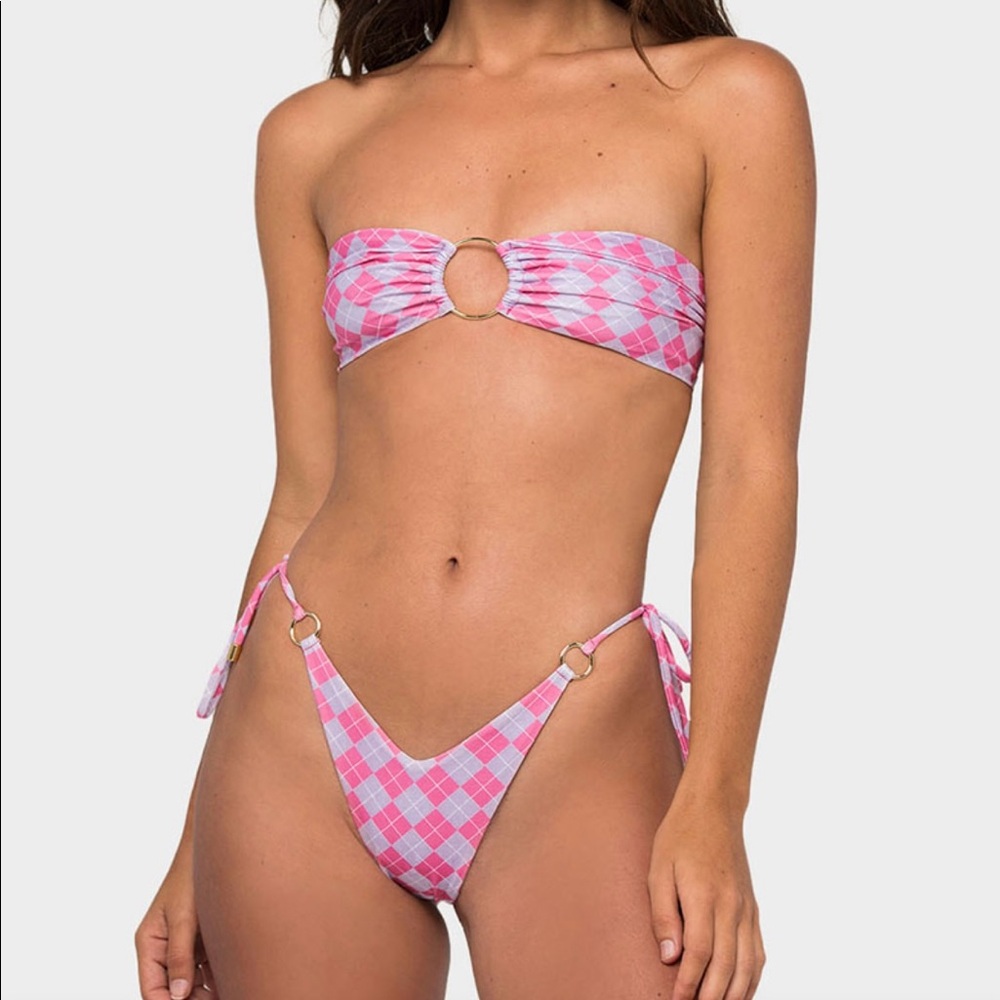 Khassani Billy top in Pink Jacquard
